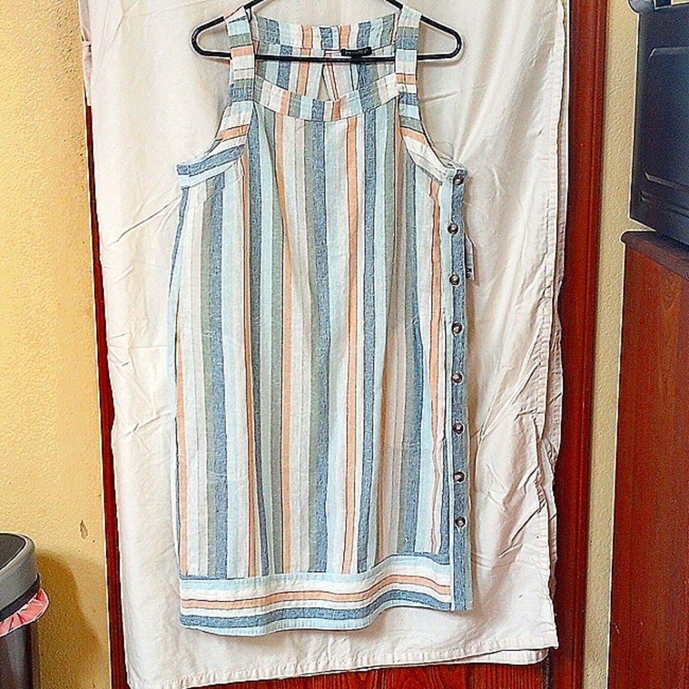 Linen blend sundress.